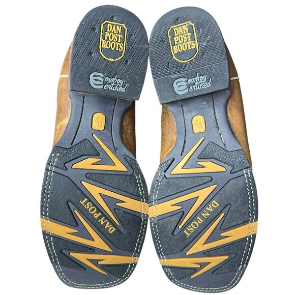 Dan Post Men’s Dugan Brown Western Cowboy Boots Size US 10 D - Picture 9 of 11